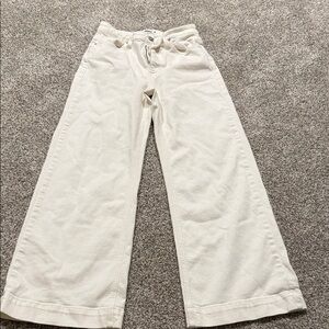 PAIGE Cream Ankle Jeans